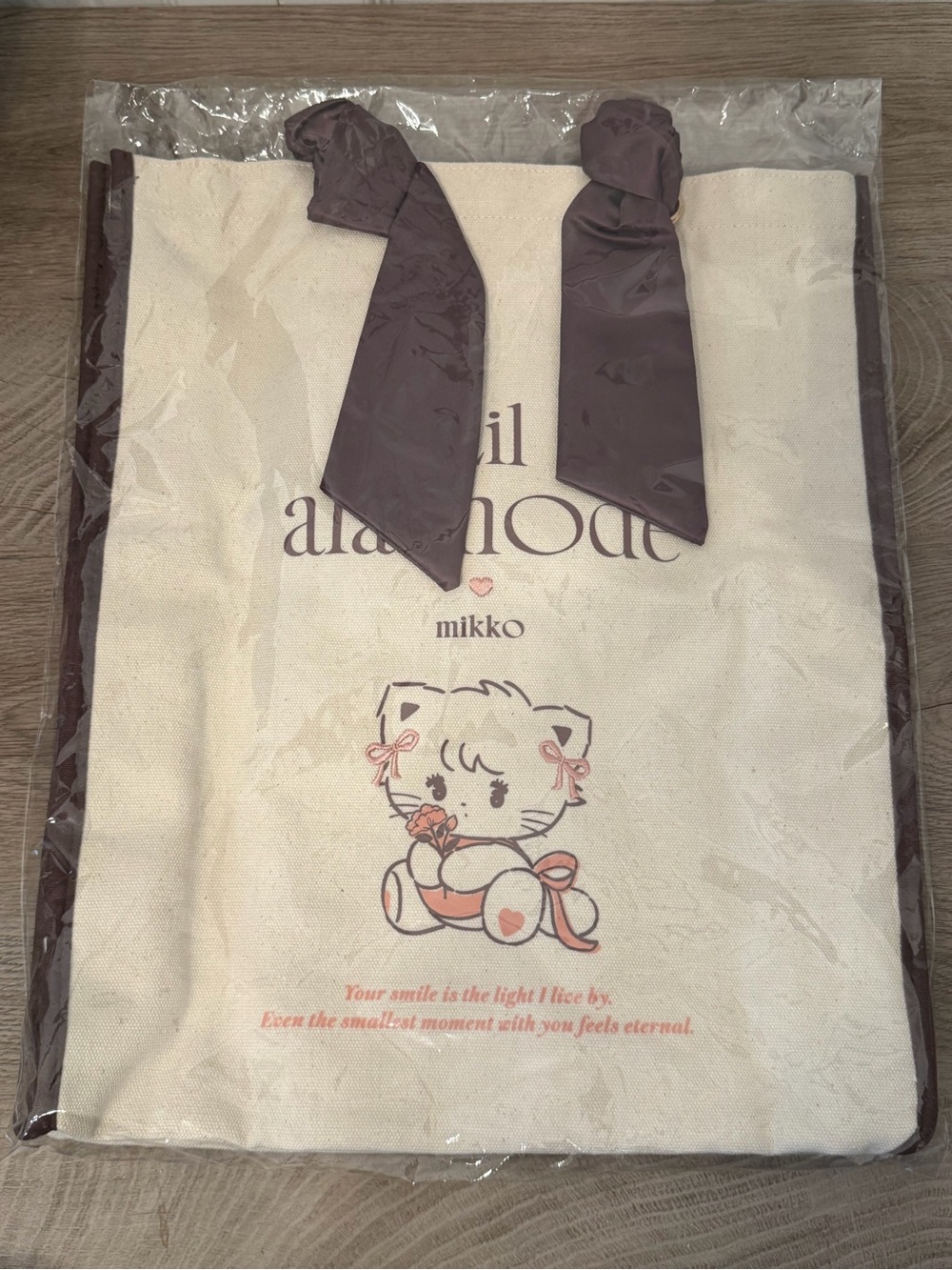 Lil ala mode Tote Bag Large Mikko Japan Imported NEW